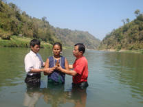 SEA Ministry team baptises new belivers in Christ and the Gospel