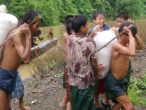 45kg of rice received as a pay for a week of hard labor